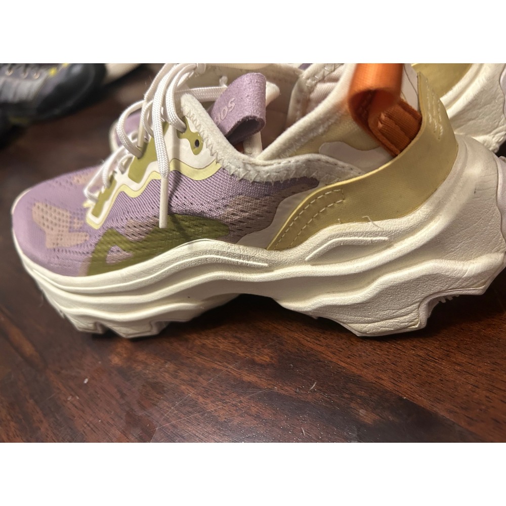 Sorel Kinetic Impact Lace Sneakers Radiation Purple Signal Yellow Womens - Picture 7 of 9